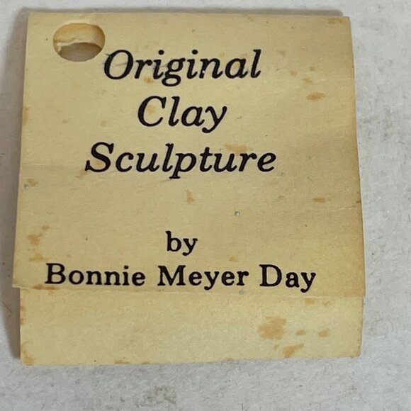 Bonnie Meyer Day Clay Sculpture Cardinal Original 3.5 x 3 x 3.5 Inches B DAY 83 - Picture 3 of 10